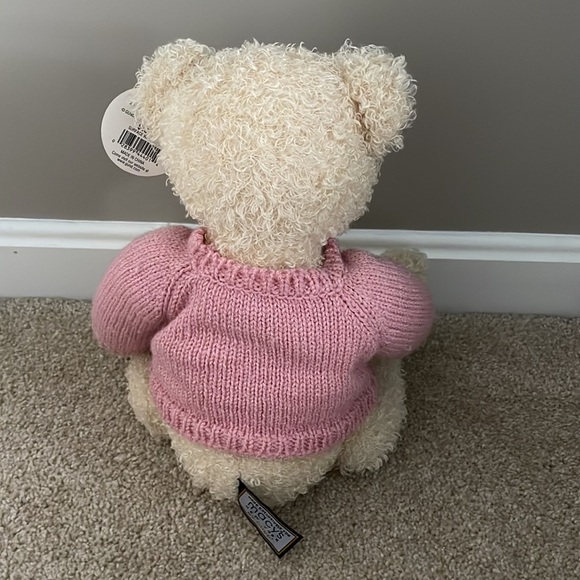 MACY'S NEW YORK 2004 Plush Stuffed GUND Teddy Bear Pink Crew Neck Sweater NWT! - Picture 2 of 4